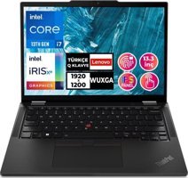Lenovo Thinkpad X13 21F3S2GKTX 002 Harici Intel Iris Xe Graphics Eligible Intel Core i7 1355U 16 GB Ram 2 + 2 TB SSD 13.3 inç Full HD FreeDos Dokunmatik 2'si 1 Arada Laptop