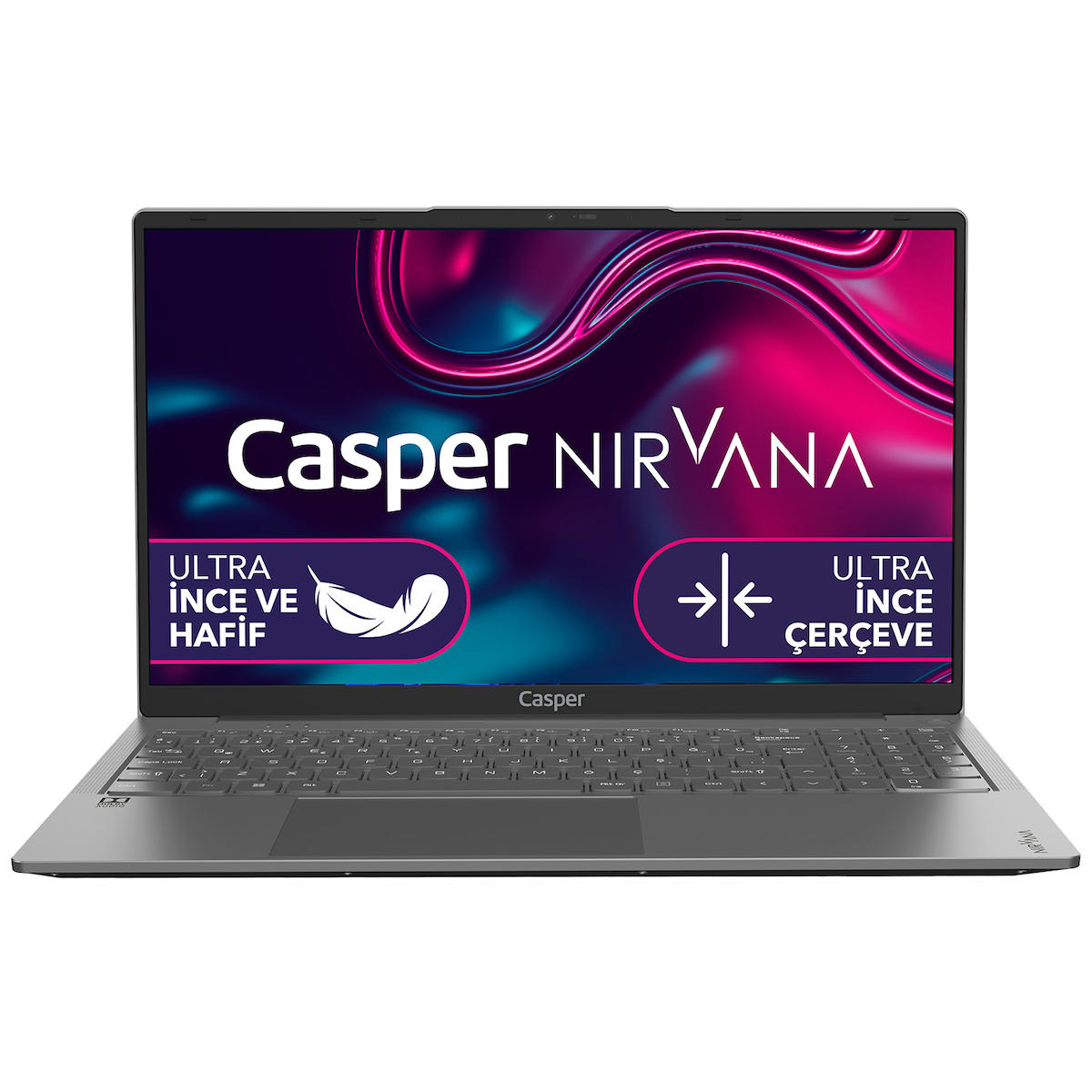 Casper Nirvana X600.1270-8V00X-G-F Harici Intel Iris Xe Graphics Eligible Intel Core i7 12700H 8 GB Ram 500 GB SSD 15.6 inç Full HD FreeDos Laptop