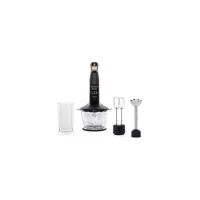 Arnica Panna GH21561 1300 ml Plastik Hazneli Turbolu Çift Bıçaklı 3'lü Blender Seti Siyah