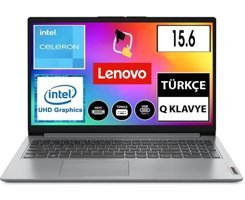 Lenovo Ideapad 1 Harici Intel UHD Graphics Intel Celeron N4020 4 GB Ram 512 GB SSD 15.6 inç Full HD FreeDos Laptop + Csrtech Çanta