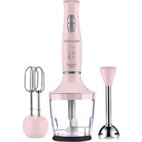 Goldmaster Yasemin 800 ml Plastik Hazneli Turbolu 3'lü Blender Seti Pembe