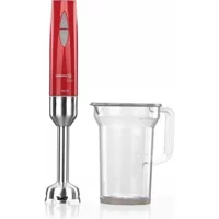 Korkmaz Vertex Duo 1000 ml Plastik Hazneli Turbolu Çift Bıçaklı Tekli Mini El Blender Kırmızı
