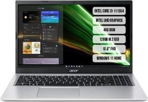 Acer Aspire 3 A315-58-34HD Harici Intel UHD Graphics Intel Core i3 1115G4 4 GB Ram 128 GB SSD 15.6 inç Full HD Windows 11 Home Laptop