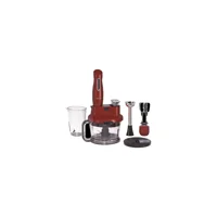 Vestel Tarçın 1500 ml Plastik Hazneli Turbolu 4 Bıçaklı 3'lü Blender Seti Bordo
