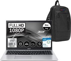 Acer Aspire 3 A315-58 CNXADDEYWH008 Harici Intel Iris Xe Graphics Intel Core i5 1135G7 8 GB Ram 2 + 2 TB SSD 15.6 inç Full HD Windows 10 Home Laptop + Zetta Çanta