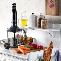 Arzum Technoart Maxi AR1065 1500 ml Plastik Hazneli Çift Bıçaklı 3'lü Blender Seti Siyah