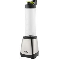 Tefal On The Go 600 ml Plastik Hazneli Buz Kırıcılı Çift Bıçaklı Kişisel Tekli Mini Smoothie Blender Gri