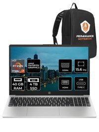 HP 255 G10 8A548EA Harici AMD Radeon Graphics AMD Ryzen 7 7730U 40 GB Ram 4 TB SSD 15.6 inç Full HD FreeDos Laptop + PER4 Çanta