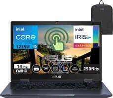Asus Expertbook B3402FBA-8511 A8512B1D35 Harici Intel Iris Xe Graphics Eligible Intel Core i5 1235U 40 GB Ram 1 TB SSD 14 inç Full HD Windows 11 Pro Dokunmatik 2'si 1 Arada Laptop + Çanta