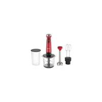 Arçelik K-1270 900 ml Plastik Hazneli Turbolu Çift Bıçaklı 3'lü Blender Seti Kırmızı