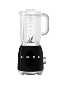 Smeg Linea 50's Retro Style 1500 ml Plastik Hazneli Buz Kırıcılı Turbolu 4 Bıçaklı Kişisel Tekli Sürahili Blender Siyah