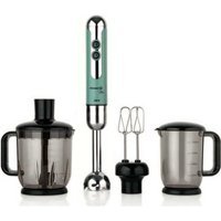 Korkmaz Mia Mega 1500 ml Plastik Hazneli Turbolu 4 Bıçaklı 4'lü Blender Seti Turkuaz