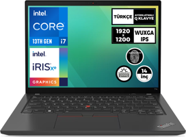 Lenovo Thinkpad T14 Gen 4 21HD0016TX 015 Harici Intel Iris Xe Graphics Eligible Intel Core i7 1355U 32 GB Ram 2 + 2 TB SSD 14 inç WUXGA Windows 11 Pro Laptop