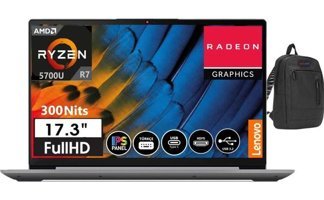 Lenovo Ideapad 3 17ALC 882KV00EYTX46 Harici AMD Radeon RX Vega 8 AMD Ryzen 7 5700U 36 GB Ram 512 GB SSD 17.3 inç Full HD Windows 11 Pro Laptop + Weblegelsin Çanta