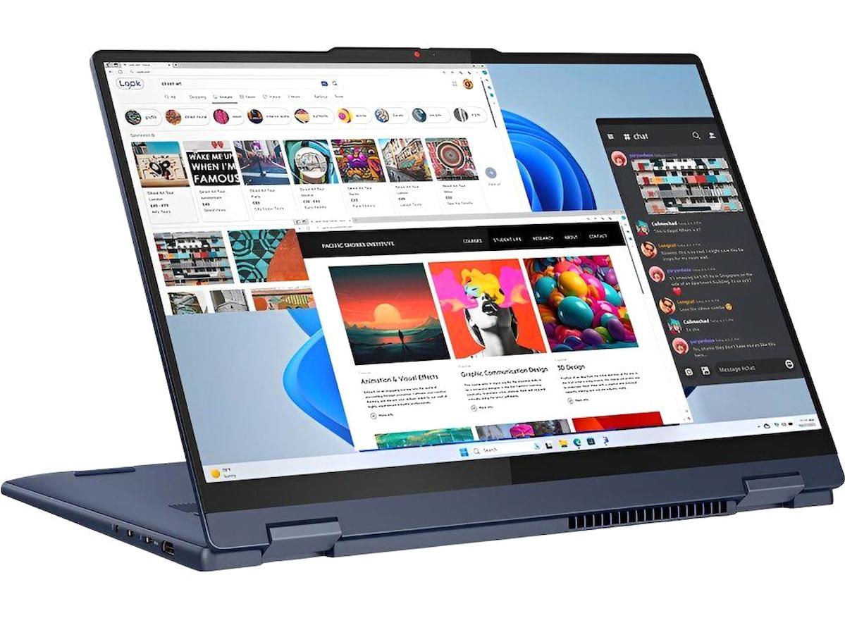 Lenovo Ideapad 5 16IR9 83DU001KUS Harici Intel Graphics Intel Core 7 150U 16 GB Ram 1 TB SSD 16 inç WUXGA Windows 11 Home Dokunmatik 2'si 1 Arada Laptop