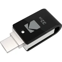Kodak K230 Çift Taraflı USB 3.1 Usb Type-C 32 GB Flash Bellek Siyah