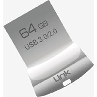 Linktech F364 Premium Fit Mini USB 3.0 Usb Type-A 64 GB Flash Bellek Gümüş