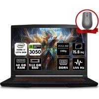 MSI Thin GF63 12UC-666XTR-A12 Dahili GeForce RTX 3050 Intel Core i7 12650H 48 GB Ram 512 GB SSD 15.6 inç Full HD Windows 11 Home Oyuncu Laptop + Anzar Mouse
