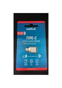 Sunix Mini Çift Taraflı USB 3.0 Usb Type-C 16 GB Flash Bellek Gümüş