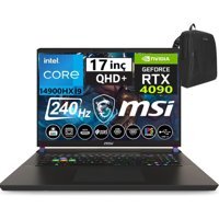 MSI Vector 17 HX A14VIG-879XTRW27 Harici GeForce RTX 4090 Intel Core i9 14900HX 32 GB DDR5 Ram 2 + 2 TB SSD 17 inç QHD+ Windows 11 Home Oyuncu Laptop + Weblegelsin Çanta