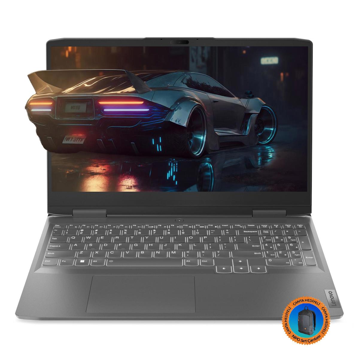 Lenovo LOQ 82XT00ENTX12 CNT12 Harici GeForce RTX 3050 AMD Ryzen 5 7640HS 32 GB Ram 1 TB SSD 15.6 inç Full HD Windows 11 Pro Oyuncu Laptop