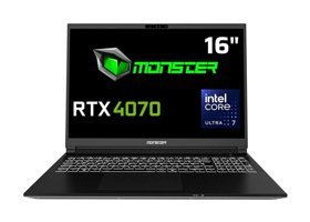 Monster Tulpar T6 V2.1 Harici GeForce RTX 4070 Intel Core Ultra 7 155H 16 GB Ram 500 GB SSD 16 inç WQXGA FreeDos Oyuncu Laptop