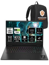 HP Omen 16 9J1L3EA Harici GeForce RTX 4080 Intel Core i9 14900HX 8 GB Ram 256 GB SSD 16.1 inç QHD Windows 11 Pro Oyuncu Laptop + PER4 ÇANTA