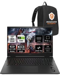 HP Omen 17 7P6D5EA Harici GeForce RTX 4080 Intel Core i9 13900HX 40 GB Ram 256 GB SSD 17.3 inç QHD FreeDos Oyuncu Laptop + PER4 ÇANTA