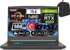 MSI Thin A15 B7VF-075XTRW51 Harici GeForce RTX 4060 AMD Ryzen 7 7735HS 48 GB DDR5 Ram 2 + 2 TB SSD 15.6 inç Full HD Windows 11 Pro Oyuncu Laptop + Weblegelsin Çanta