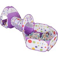 Airfooddn Tünelli Unisex Oyun Çadırı Mor