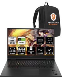 HP Omen 17 892R0EA Harici GeForce RTX 4080 Intel Core i9 13900HX 48 GB Ram 512 GB SSD 17.3 inç Full HD Windows 11 Home Oyuncu Laptop + PER4 ÇANTA