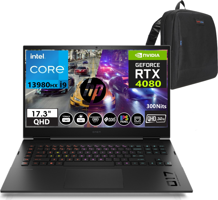 HP Omen 17-CK2015NT 8892R1EA20 Harici GeForce RTX 4080 Intel Core i9 13900HX 16 GB DDR5 Ram 4 TB SSD 17.3 inç QHD+ Windows 11 Home Oyuncu Laptop + Çanta