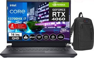 Dell G16 7630 G7630240101018 Harici GeForce RTX 4060 Intel Core i7 13700HX 8 GB Ram 2 + 2 TB SSD 16 inç QHD+ Windows 11 Home Oyuncu Laptop + Zetta Çanta