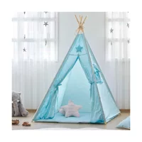 Aybi Baby Üçgen Kızılderili Unisex Oyun Çadırı Turkuaz