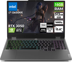 Lenovo LOQ 15IRX9 83DV00G5TR BT57 Harici GeForce RTX 3050 Intel Core i7 13650HX 16 GB Ram 512 GB SSD 15.6 inç Full HD FreeDos Oyuncu Laptop