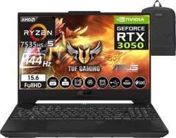 Asus Tuf Gaming A15 7735HS FA506NC-HN05829 Harici GeForce RTX 3050 AMD Ryzen 5 7535HS 96 GB DDR5 Ram 512 GB SSD 15.6 inç Full HD Windows 11 Home Oyuncu Laptop + Zetta Çanta