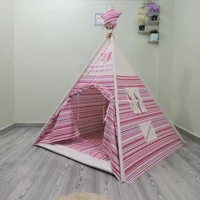 Henna Prime Henna Duck 448 Üçgen Kızılderili  Oyun Çadırı Pembe