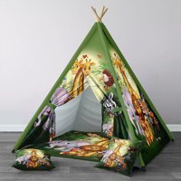 Instababyrooms 314 2-4 Yaş Üçgen Kızılderili Unisex Orman Oyun Çadırı Yeşil