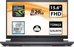 Dell Gaming G15 5530 G155530005U Harici GeForce RTX 3050 Intel Core i7 13650HX 16 GB Ram 512 GB SSD 15.6 inç Full HD FreeDos Oyuncu Laptop