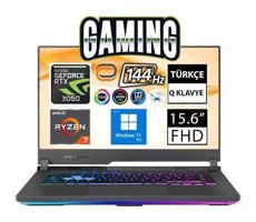 Asus Rog Strix G15 G513RC-HN194A11 Harici GeForce RTX 3050 AMD Ryzen 7 6800HS 64 GB Ram 512 GB SSD 15.6 inç Full HD Windows 11 Pro Oyuncu Laptop