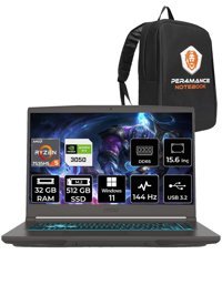 MSI Thin A15 B7UC-077XTR Harici GeForce RTX 3050 AMD Ryzen 5 7535HS 32 GB Ram 512 GB SSD 15.6 inç Full HD Windows 11 Home Oyuncu Laptop + PER4 Çanta