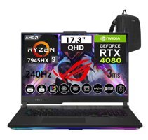 Asus Rog Strix Scar 17 LL06048 Harici GeForce RTX 4080 AMD Ryzen 9 7945HX 96 GB DDR5 Ram 4 TB SSD 17.3 inç WQHD Windows 11 Pro Oyuncu Laptop + Zetta Çanta