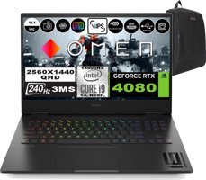 HP Omen 16-WF1002NT 9J1L2EAP07 Harici GeForce RTX 4080 Intel Core i9 14900HX 96 GB DDR5 Ram 2 + 2 TB SSD 16.1 inç QHD Windows 11 Pro Oyuncu Laptop + Zetta Çanta
