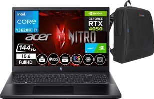 Acer Nitro V 15 NHQEY00506 Harici GeForce RTX 4050 Intel Core i7 13620H 32 GB DDR5 Ram 2 + 2 TB SSD 15.6 inç Full HD FreeDos Oyuncu Laptop + Zetta Çanta