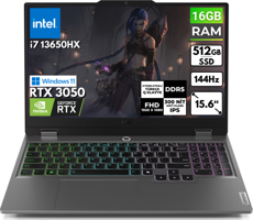 Lenovo LOQ 15IRX9 83DV00G5TR BT52 Harici GeForce RTX 3050 Intel Core i7 13650HX 16 GB Ram 512 GB SSD 15.6 inç Full HD Windows 11 Pro Oyuncu Laptop