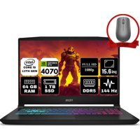 MSI Katana 15 B13VGK-1469XTR-A7 Dahili GeForce RTX 4070 Intel Core i9 13900H 64 GB Ram 1 TB SSD 15.6 inç Full HD FreeDos Oyuncu Laptop + Anzar Mouse