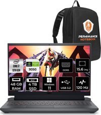 Dell Gaming G15 5530 G55302401005U Harici GeForce RTX 3050 Intel Core i7 13650HX 48 GB Ram 4 TB SSD 15.6 inç Full HD Windows 11 Home Oyuncu Laptop + PER4 Çanta
