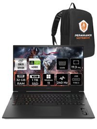 HP Omen 17 7P6D5EA Harici GeForce RTX 4080 Intel Core i9 13900HX 32 GB Ram 1 TB SSD 17.3 inç QHD Windows 11 Pro Oyuncu Laptop + PER4 ÇANTA