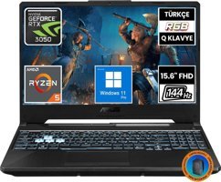 Asus Tuf Gaming A15 FA506NC-HN050A1 CNT016 Harici GeForce RTX 3050 AMD Ryzen 5 7535HS 16 GB Ram 512 GB SSD 15.6 inç Full HD Windows 11 Pro Oyuncu Laptop