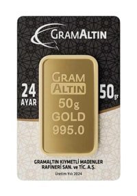 İar 24 Ayar 50 gr Gram Altın